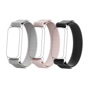 Replacement Nylon Band For Runmefit GTL1  Fitness Tracker, 3-Styles Bundle, Size S, 23cm length